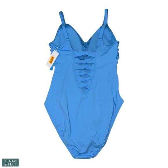 Bleu Rod Beattie Lavoir Bleu Kore Side Lace Down One Piece Swimsuit NEW~NWT!! - Picture 5 of 11